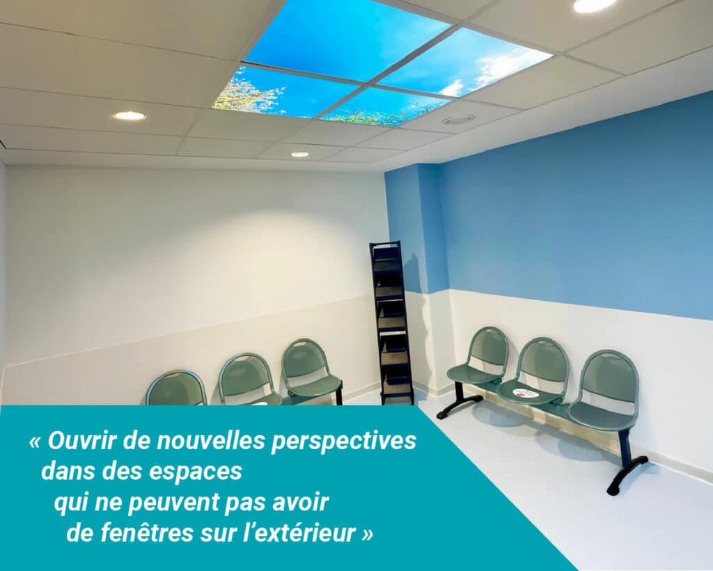 Ouvrir de nouvelles perspectives dans des espaces qui ne peuvent pas avoir de fenêtres sur l’extérieur.